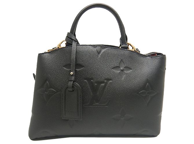 Louis Vuitton Black Monogram Empreinte Giant Petit Palais Preto