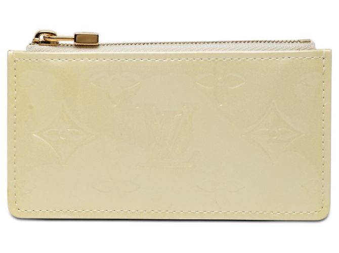 Louis Vuitton White Monogram Vernis Pochette Cles