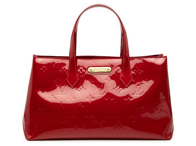 Louis Vuitton Red Monogram Vernis Wilshire PM Rouge