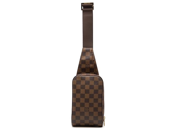 Louis Vuitton Marrón Damier Ebene Geronimos Castaño
