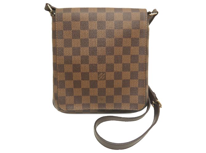 Louis Vuitton Marrom Damier Ebene Musette Salsa Long Strap