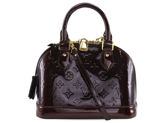 Louis Vuitton Alma BB em Monogram Vernis roxo