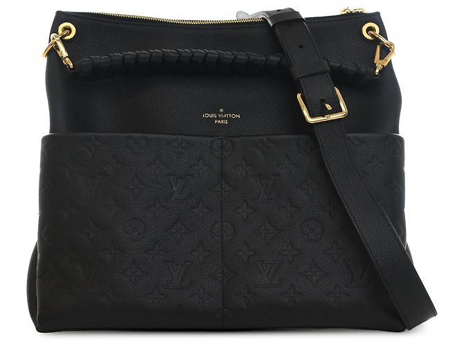 Louis Vuitton Black Monogram Empreinte Maida Hobo Preto