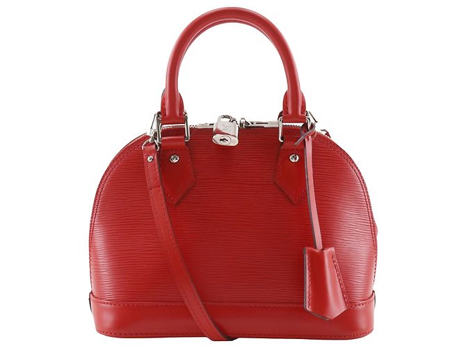 Louis Vuitton Red Epi Alma BB Rosso