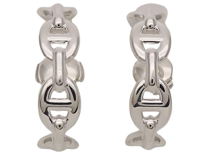 Hermès Orecchini Chaine d'Ancre Enchainée Hermes Argento