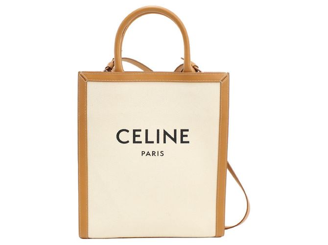 Céline CELINE White Canvas Tote Bag