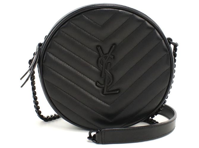 Borsa a tracolla in pelle di vitello Saint Laurent Nero