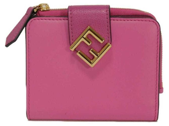 Cartera Bi-fold Fendi en rosa