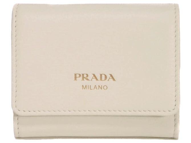 Prada Tri-fold Wallet White