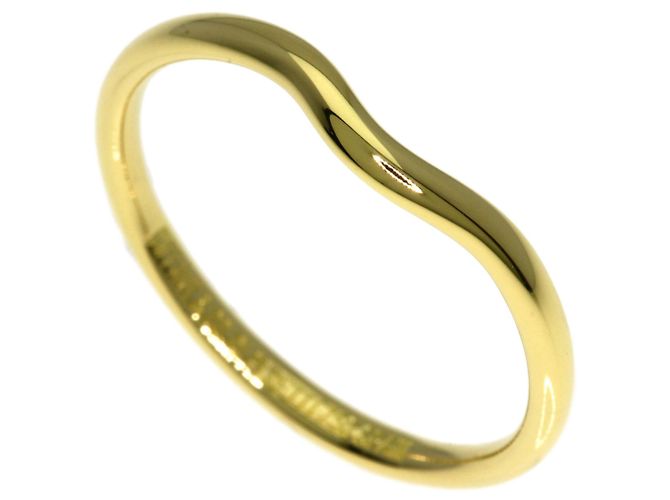 Anillo de banda curva en oro amarillo de 18K de Tiffany & Co.