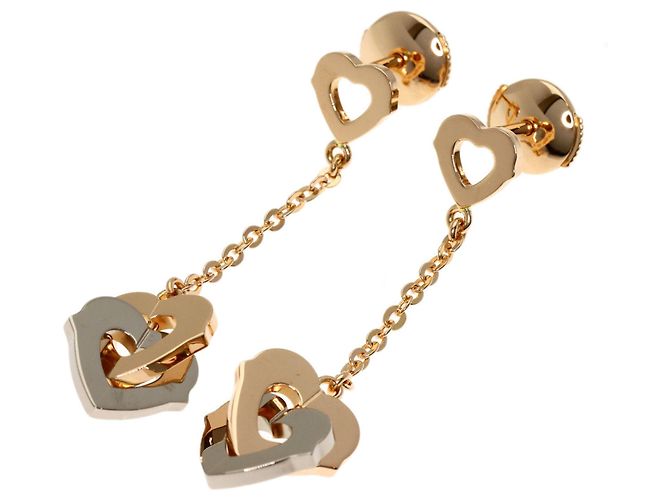 Orecchini Double Heart in oro rosa 18K Cartier
