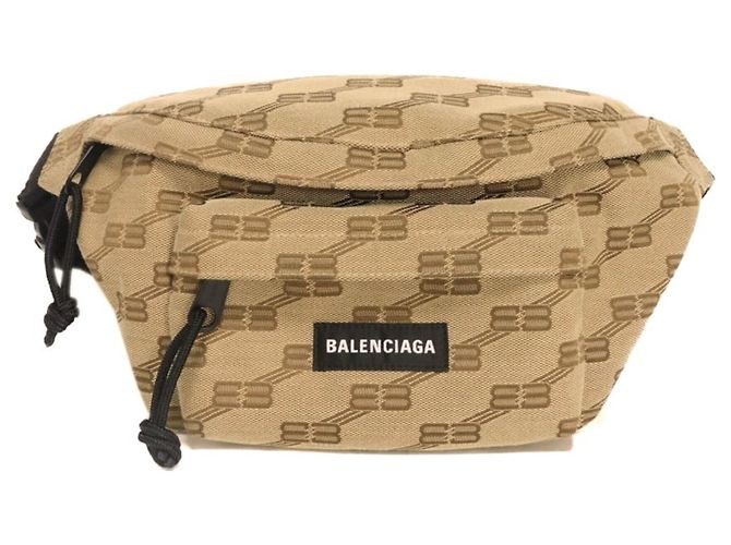 Borsa a tracolla Balenciaga Signature Medium Beige