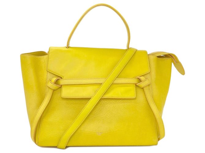 Céline Borsa Celine Belt Bag Mini 2-Way Giallo