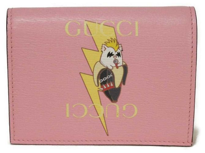Cartera Bi-fold Gucci en rosa claro