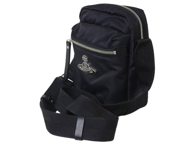 Borsa a tracolla in nylon Vivienne Westwood Nero