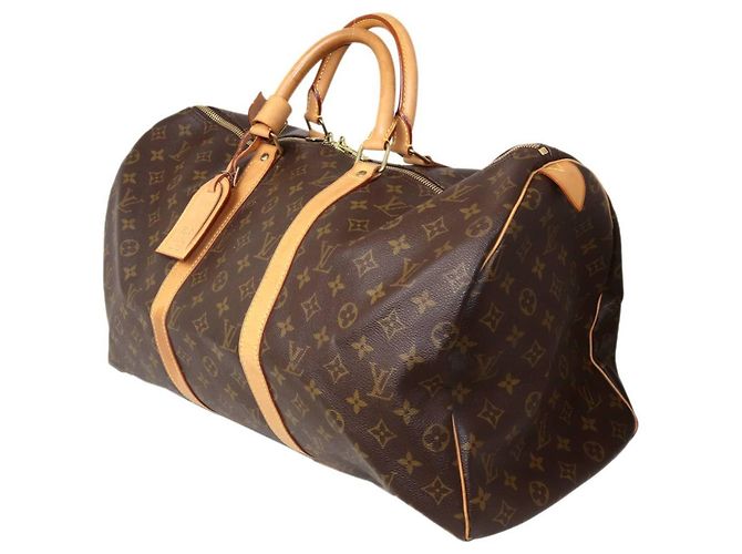 Sac Boston Louis Vuitton Keepall 50 Marron