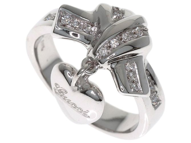 Gucci Heart Diamond Band Ring