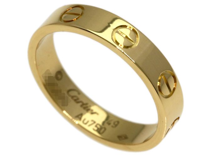 Bague Mini Love de Cartier en or jaune 18K
