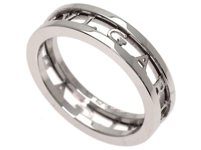 Bulgari Anel Bvlgari B-zero1 Openwork Spiral em ouro branco 18K