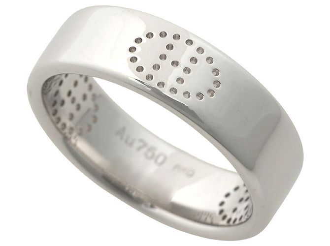 Hermès Hermes Eclipse Ring aus Weißgold Golden 