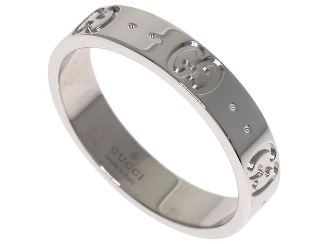 Anillo Gucci Icon #14 en oro blanco de 18K