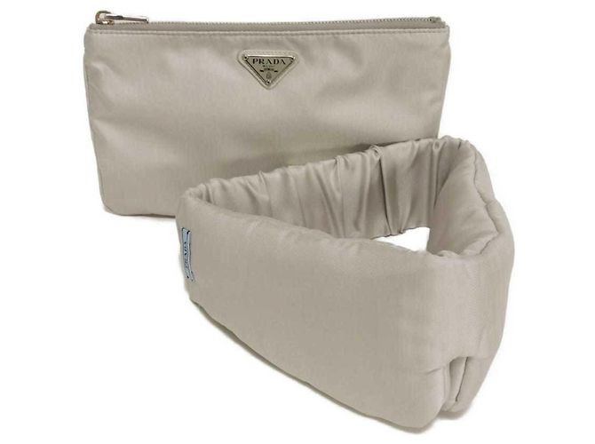 Antifaz de seda gris Prada Castaño