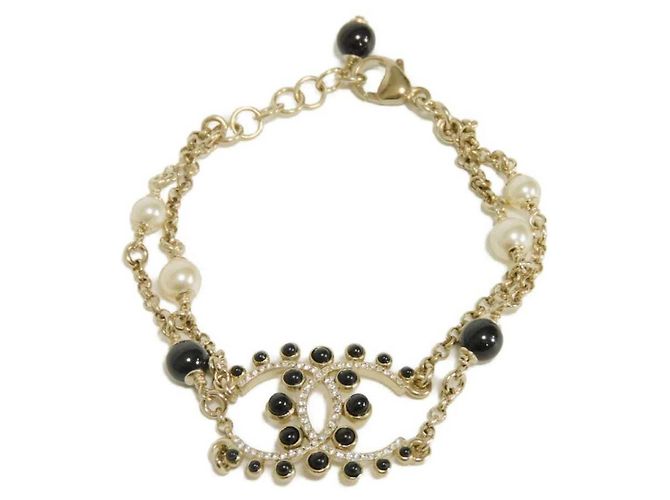 Bracciale Charm Chanel Nero D'oro Crudo 