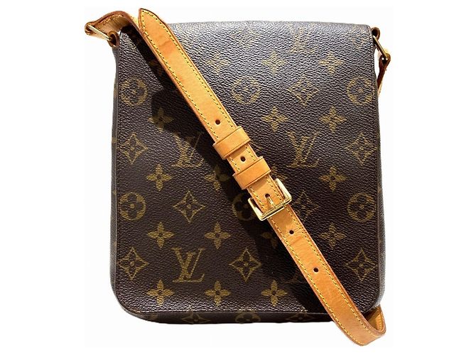 Borsa a Spalla Louis Vuitton Musette Salsa Marrone Monogramma