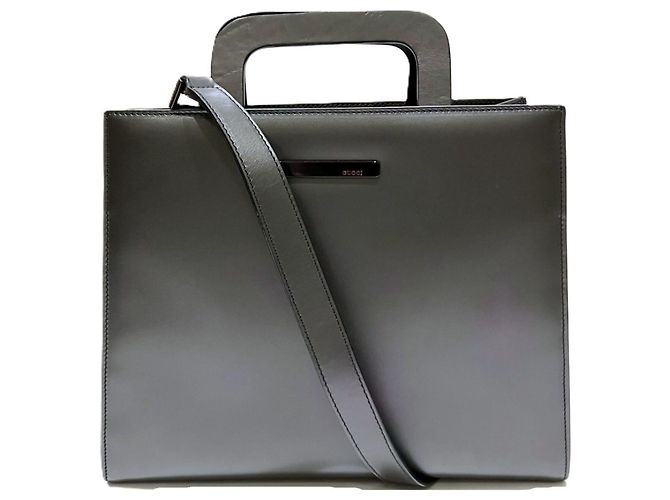 Bolsa Gucci em couro preto