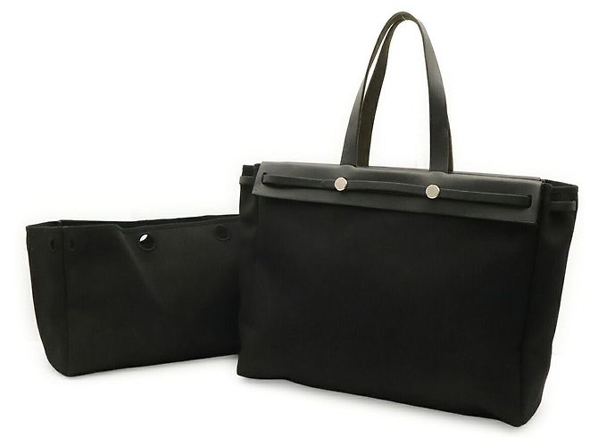 Hermès Sac cabas Hermes Herbag Cabas GM Noir