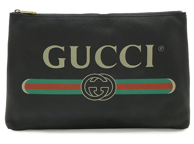 Clutch in pelle Gucci Nero