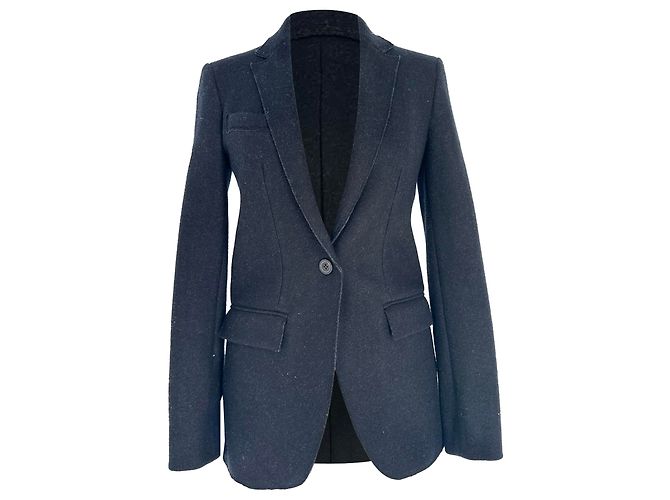 Blazer monopetto in lana nera Isabel Marant Nero