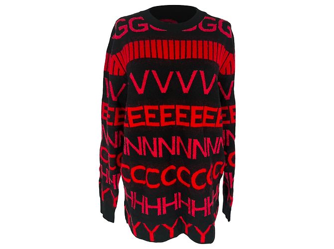 Givenchy Rundhalspullover aus roter Wolle 