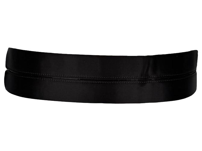 Lanvin Breitgürtel aus schwarzem Satin