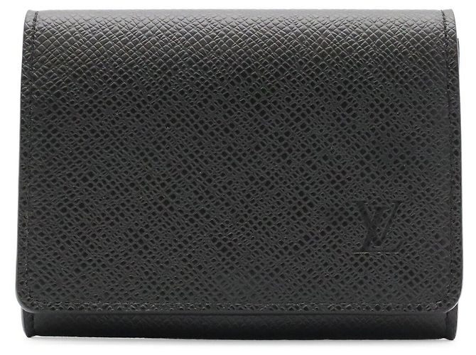 Louis Vuitton Taiga Card Case Black