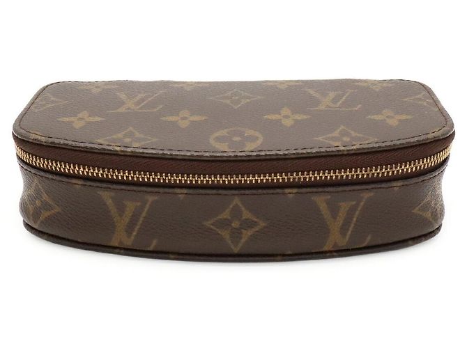 Estojo de joias Monogram Louis Vuitton Marrom