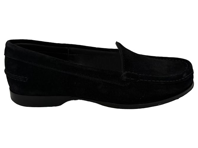 Mocassins Ruth de The Row en daim noir