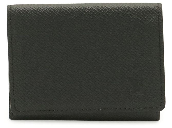 Louis Vuitton Taiga Card Case Black