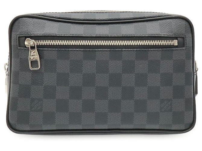Clutch Louis Vuitton Damier Graphite Preto