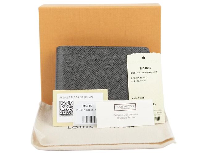 Louis Vuitton Taiga Leather Slender Wallet Orange