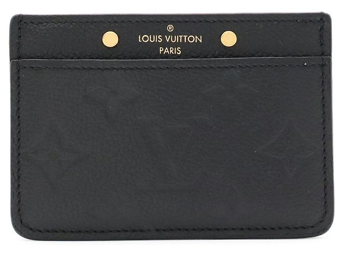 Louis Vuitton Monogram Empreinte Kartenetui Schwarz