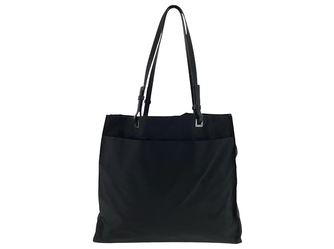 Prada Tessuto Nylon 2way Tote Bag Black