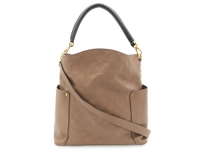 Bolsa de ombro Louis Vuitton Bagatelle Monogram Empreinte Marrom