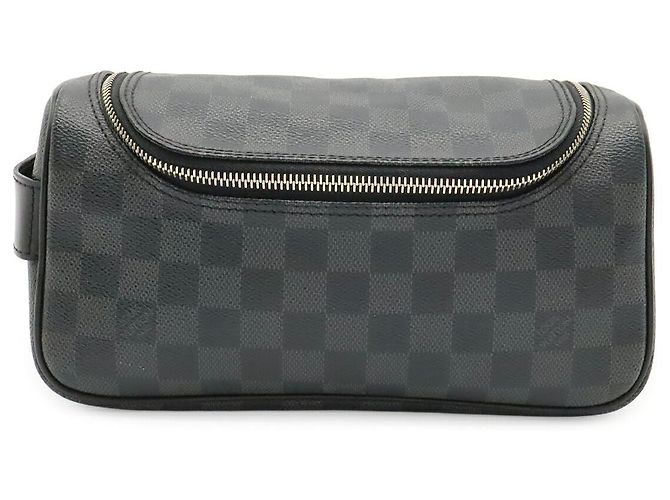 Pochette da viaggio Louis Vuitton Damier Graphite Nero