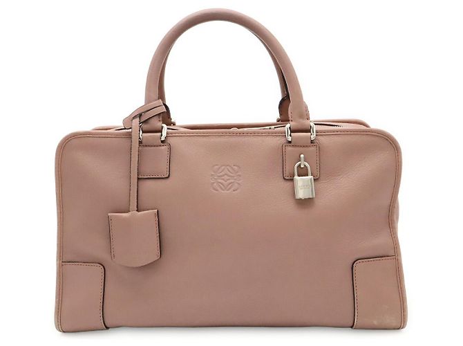 Bolsa de mão em couro Loewe Amazona Rosa