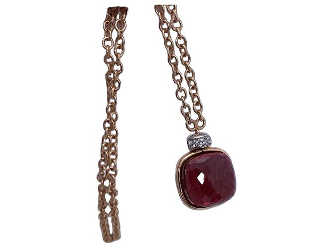Collana Pomellato Nudo Petit Granato Oro 18K e Diamanti D'oro