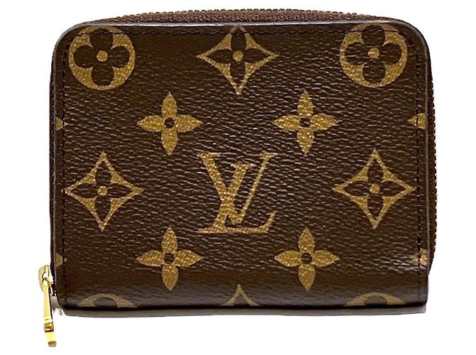Cartera Louis Vuitton Zippy Coin Purse Castaño Monograma