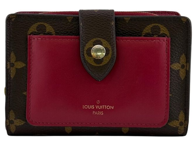 Louis Vuitton Monogram Bi-fold Wallet Braun Pink Monogramm