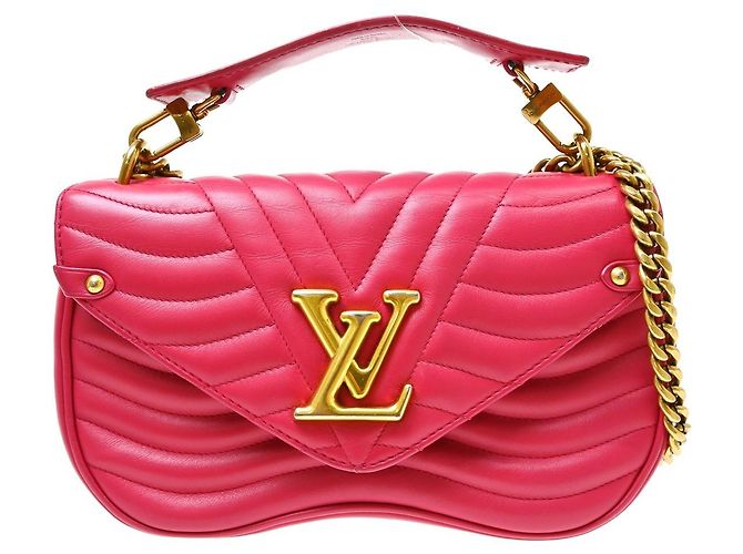 Louis Vuitton New Wave em couro acolchoado MM Rosa
