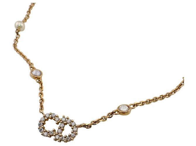 Collana Christian Dior Dior Clair D Lune Catena Oro D'oro